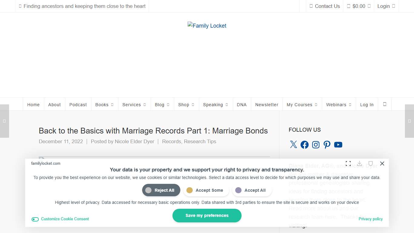 Back to the Basics with Marriage Records Part 1: Marriage Bonds – Family Locket